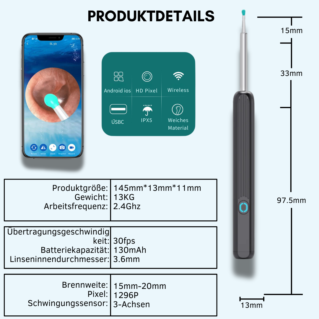 EarScope X – Die smarte Wahl für gesunde Ohren